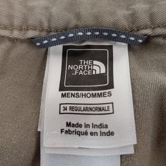 The North Face Tan Flat Front Shorts Classic Style - Picture 2 of 13